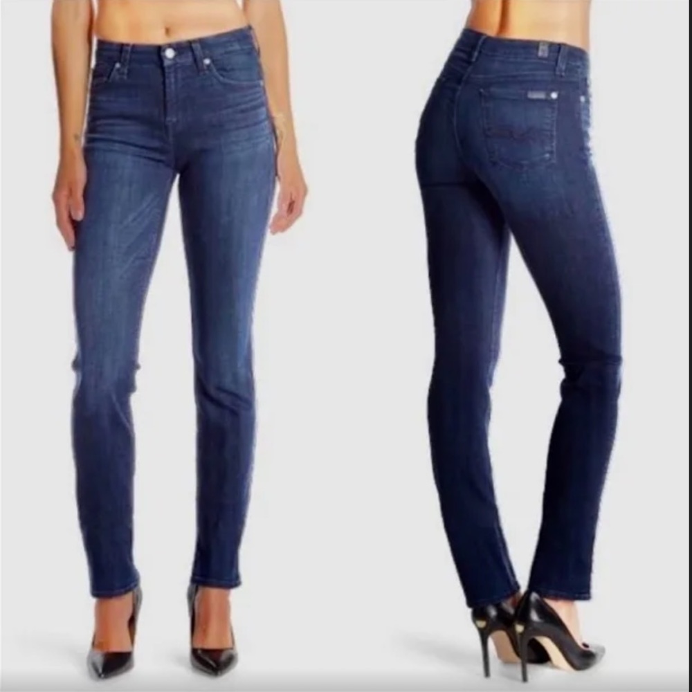 Size 27, Karah Straight Leg Jeans from 7 for all Mankind. New with tags